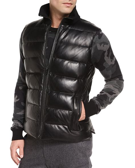 michael kors mens vests|michael kors black puffer vest.